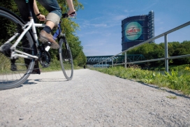 Bild: Radfahren am Rhein-Herne-Kanal (Foto: TMO)