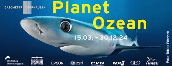 Plakat der Ausstellung Planet Ozean im Gasometer Oberhasuen