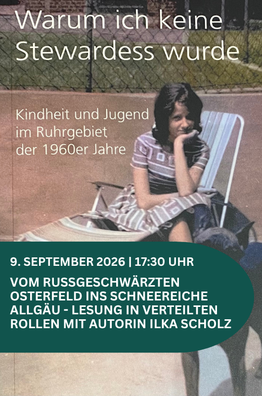 Plakat Ilka Scholz, Lesung aus Warum ich keine Gärtnerin wurde