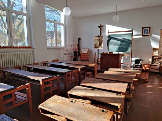 Historisches Klassenzimmer im Stadtarchiv Oberhausen