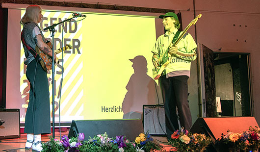 Musik während der verleihung des Jugendkulturpreises 2023