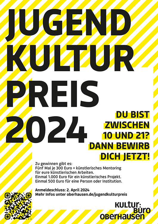 Plakat zum Jugendkulturpreis 2024