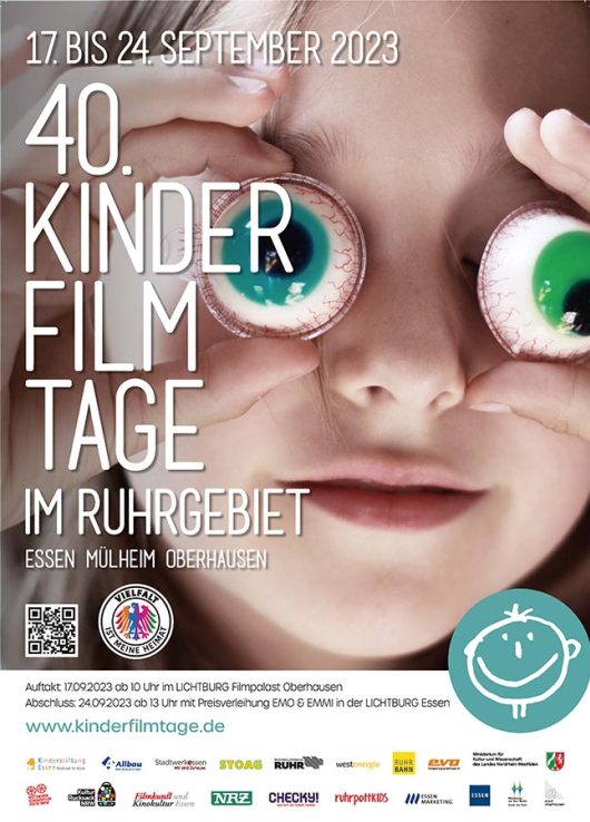 Plakat der 40. Kinderfilmtage im Ruhrgebiet