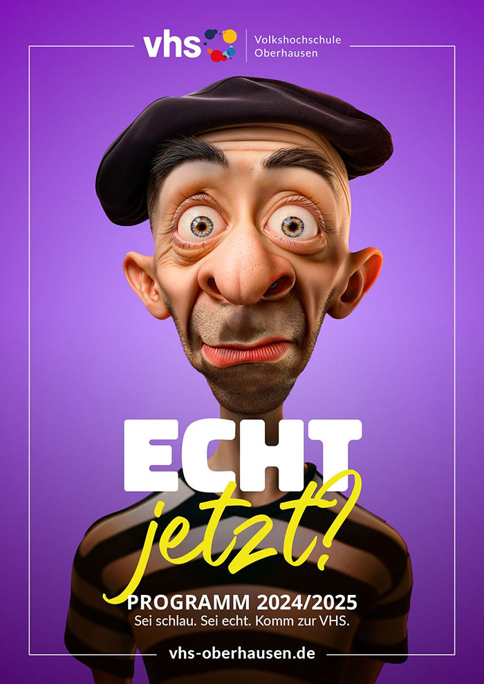 Titelbild des aktuellen Programmes. Foto: VHS Oberhausen