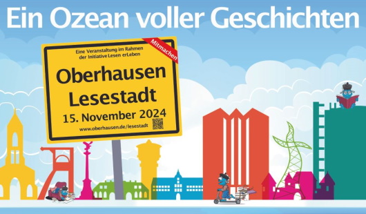 Plakat Lesestadt Oberhausen 2024