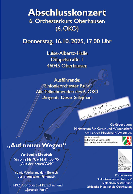 Plakat zum Abschlusskonzert