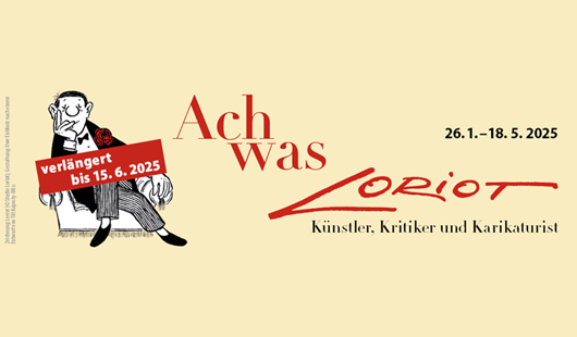 Loriot Ausstellung. Grafik: LUDWIGGALERIE