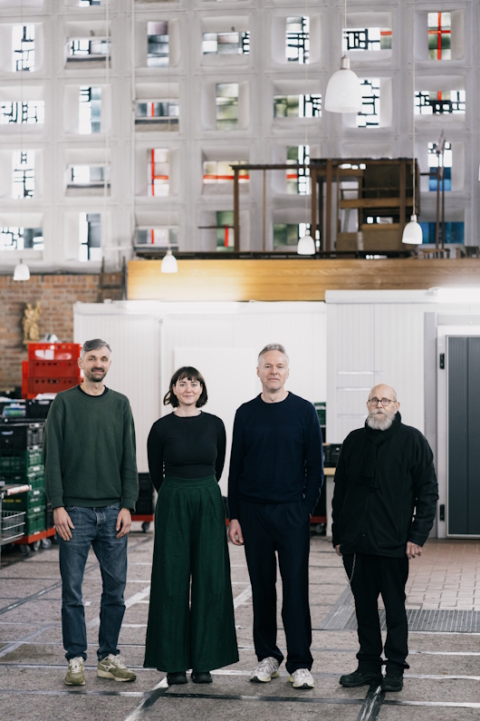 v.l. Robert Barbarino, Petra Jablonická, Christoph Kremerskothen (kitev – Kultur im Turm e. V.), Friedhelm Bever (Oberhausener Tafel e. V.) 