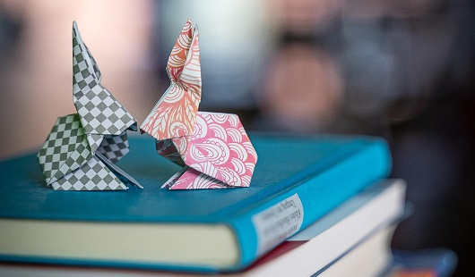 Origami-Hasen (Foto Anke Sundermeier auf Pixabay)