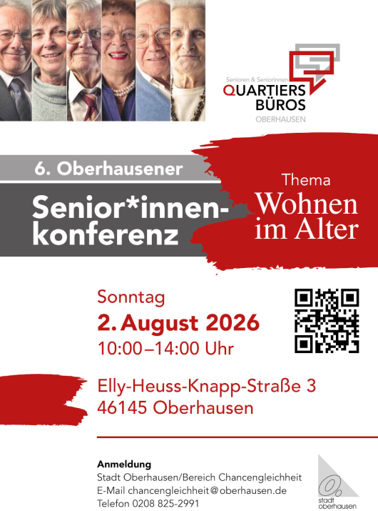 Plakat der Senior/Innenkonferenz 2026 (Grafik: Stadt Oberhausen)