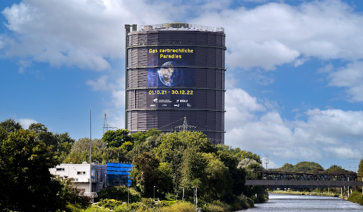 Rhein-Herne-Kanal mit Gasometer  (Foto: Stadt Oberhausen/Tom Thöne)