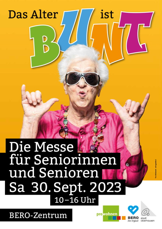 Plakat Das Alter ist bunt