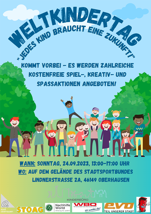Plakat zum Weltkindertag 2023