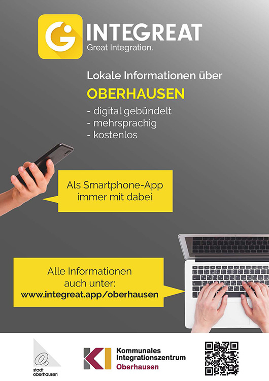 Flyer über die Integreat-App