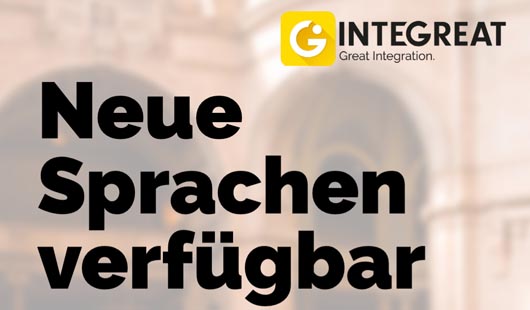 Sieben neue Sprachen in der Integreat-App