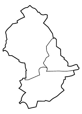 Sterkrade im Norden, Osterfeld im Osten und Alt-Oberhausen im Süden bilden seit 1929 die Stadt Oberhausen in ihren heutigen Grenzen.