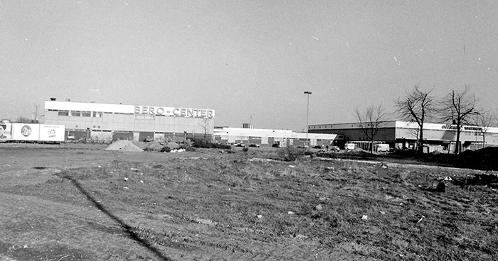 Fassade des BERO-Zentrums im Jahr 1978.