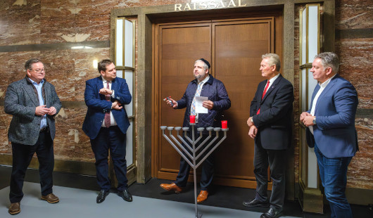 Veranstaltung zu Chanukka im Rathaus Oberhausen