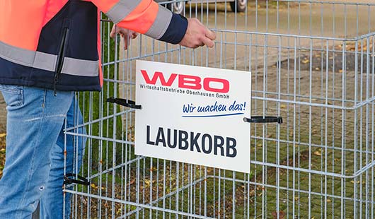 Die Anzahl der Laubkörbe wird um 1.000 Exemplare auf 1.530 erhöht. Foto: Stadt Oberhausen/Tom Thöne