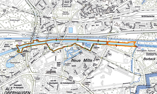 Die rund sieben Kilometer lange, beleuchtete Laufstrecke