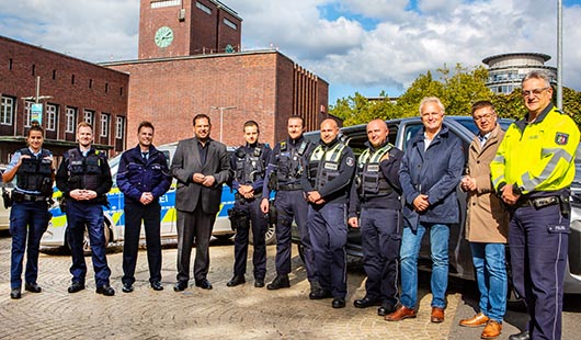 Die Mobile Wache: beliebte Anlaufstelle von Ordnungsdienst und Polizei (Foto: Stadt Oberhausen/Carsten Walden)