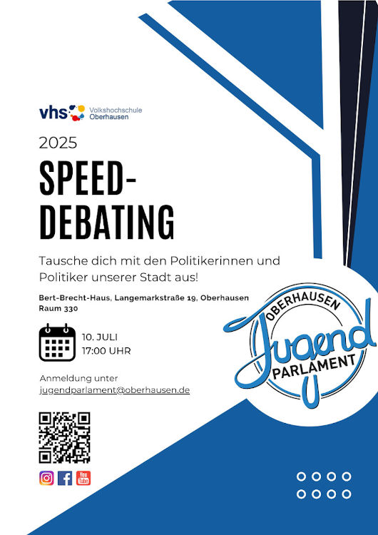 Plakat zum Speed-Debating