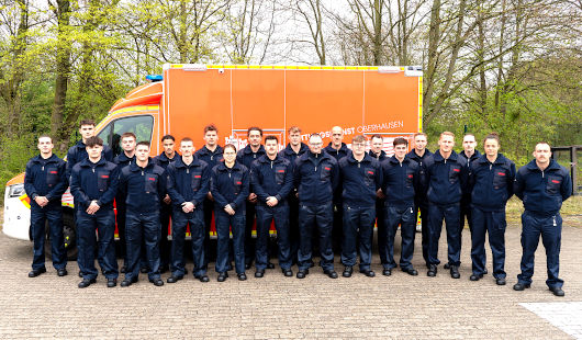 Die Nachwuchskräfte der Feuerwehr (Foto: Stadt Oberhausen)