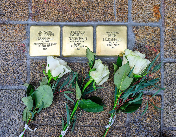 Die verlegten Stolpersteine in der Gutenbergstraße