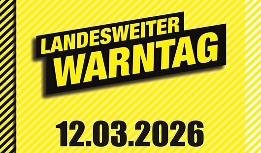 Plakat zum landesweiten Warntag (Grafik: Katastrophenschutz Nordrhein-Westfalen)