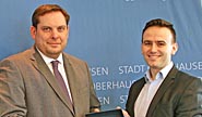 Besuch aus Peja im Oberhausener Rathaus