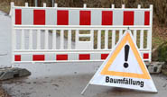 Bild zeigt Warnschild mit Aufschrift