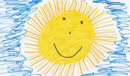 Bild zeigt ein Kinderbild einer Sonne