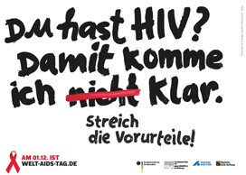 Kampagnenbild zum Welt-Aids-Tag