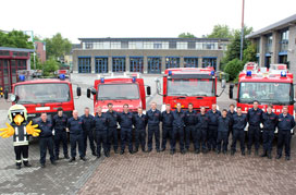 Mannschaft der Freiwilligen Feuerwehr Sterkrade