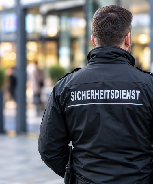 Sicherheitsdienstmitarbeiter, Quelle: ChatGPT (AI Generated)