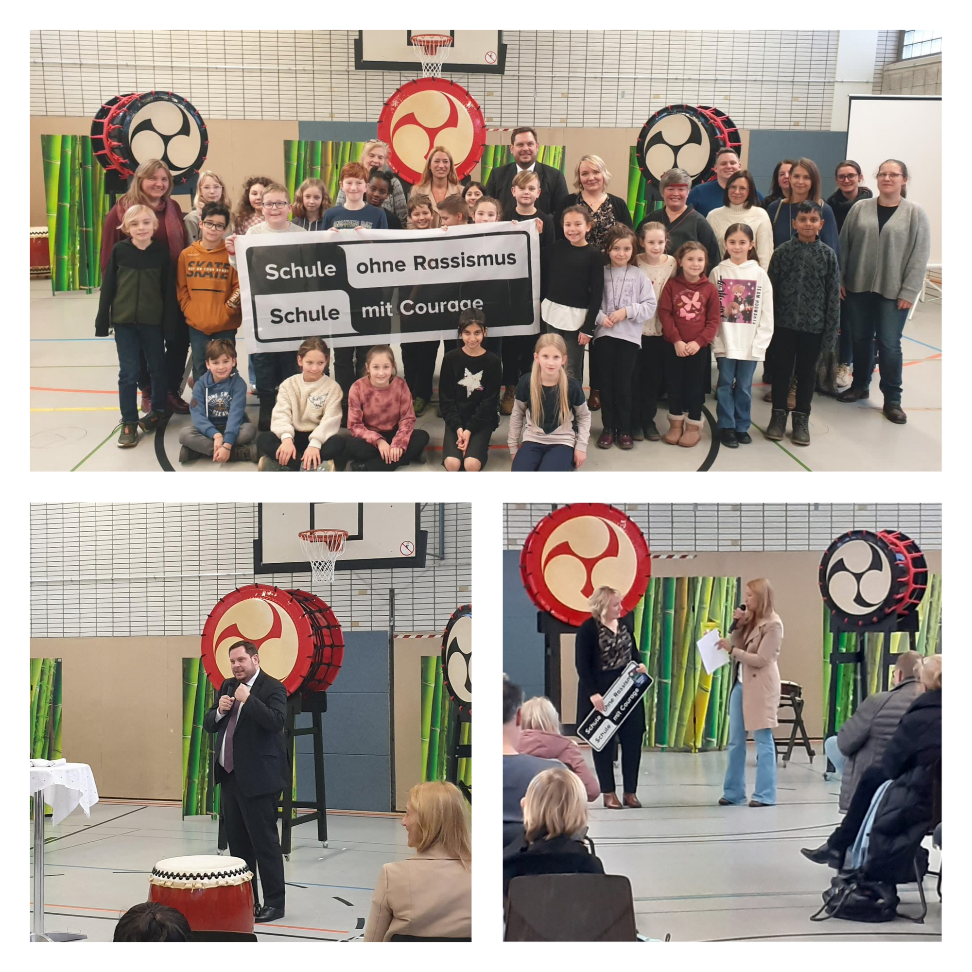 Bilder-Collage zur Veranstaltung - Schule ohne Rassismus - Schule mit Courage