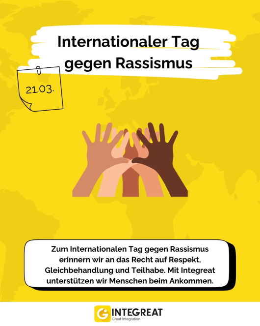 Internationaler Tag gegen Rassismus - Plakat