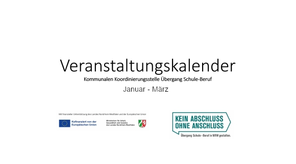 Veranstaltungskalender März 2023
