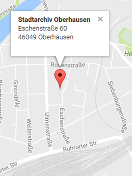 Kartenausschnitt (Eschenstraße)