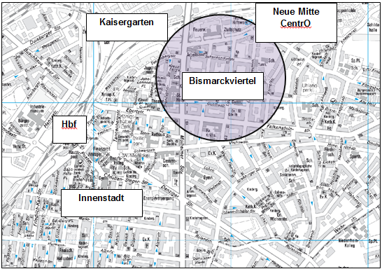 Karte Bismarckviertel