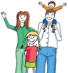Bild zeigt gezeichnete Familie