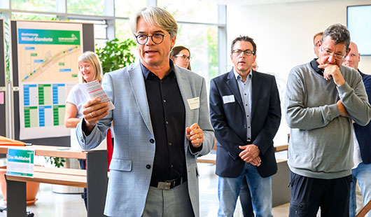 Der zuständige Beigeordnete Dr. Thomas Palotz informierte die Anwesenden über das Projekt. (Foto: Stadt Oberhausen/Tom Thöne)