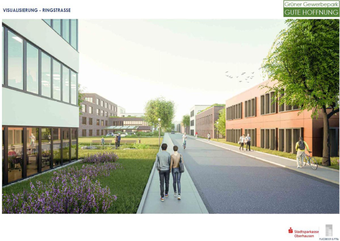 Visualisierung der Ringstraße (Copyright: Plassmeier & PTNs/2023)