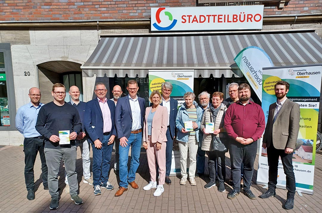 Teilnehmende an der Abschlussveranstaltung InnivationCity Oberhasuen (Foto: ICM GmbH)