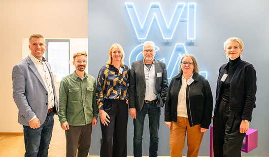 v.l.n.r.: Mario Hofmann (Leiter Fachbereich Stadtentwicklung), Johannes Pagel (Fachbereich Stadtentwicklung), Claudia Dick (Moderation, ISR Innovative Stadt- und Raumplanung GmbH), Dr. Thomas Franke (Deutsches Institut für Urbanistik) Dr. Petra Potz (Location³), Dr. Kathrin Mädler (Theater Oberhausen)