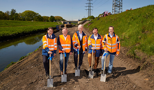 Startschuss für die Deichertüchtigung an der Emscher (Foto:Björn Hickmann/EGLV )