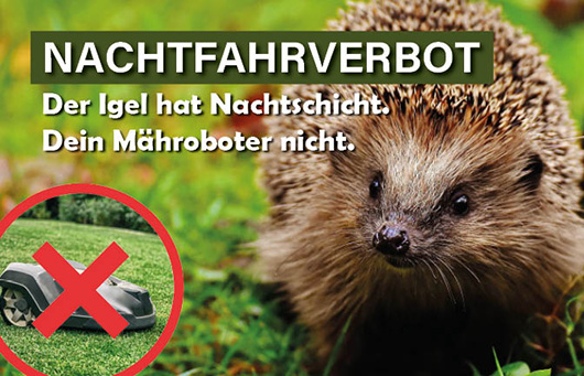 Nachtfahrverbot für Mähroboter