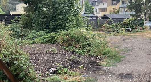 Künftiger PocketPark auf der Markstraße in Alt-Oberhausen.Quelle: Stadt Oberhausen