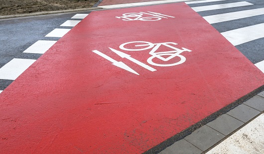 Radquerung Richard-Wagner-Allee. Quelle: Stadt Oberhausen/Tom Thöne
