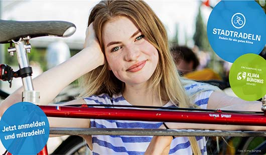 Plakat zum Stadtradeln Oberhausen. Quelle: Klima-Bündnis